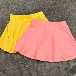 The Children's Place Pink and Yellow Skater Skorts